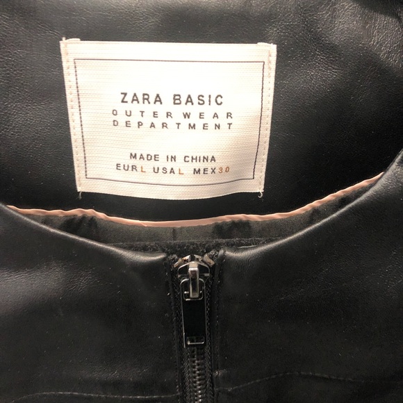 Zara Leather Like Jacket - Picture 3 of 8